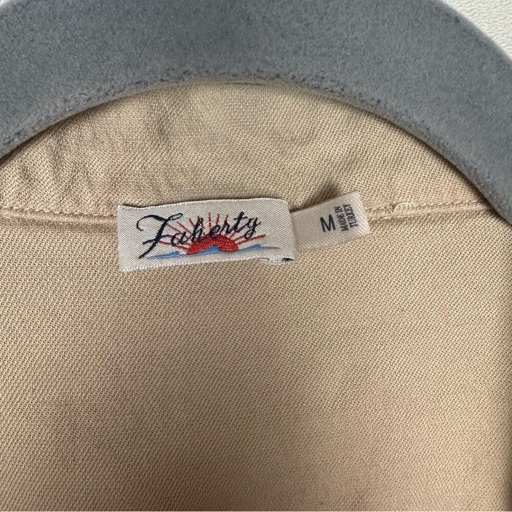 Faherty Arlie Beige Romper Shorts Size Medium - Picture 9 of 11